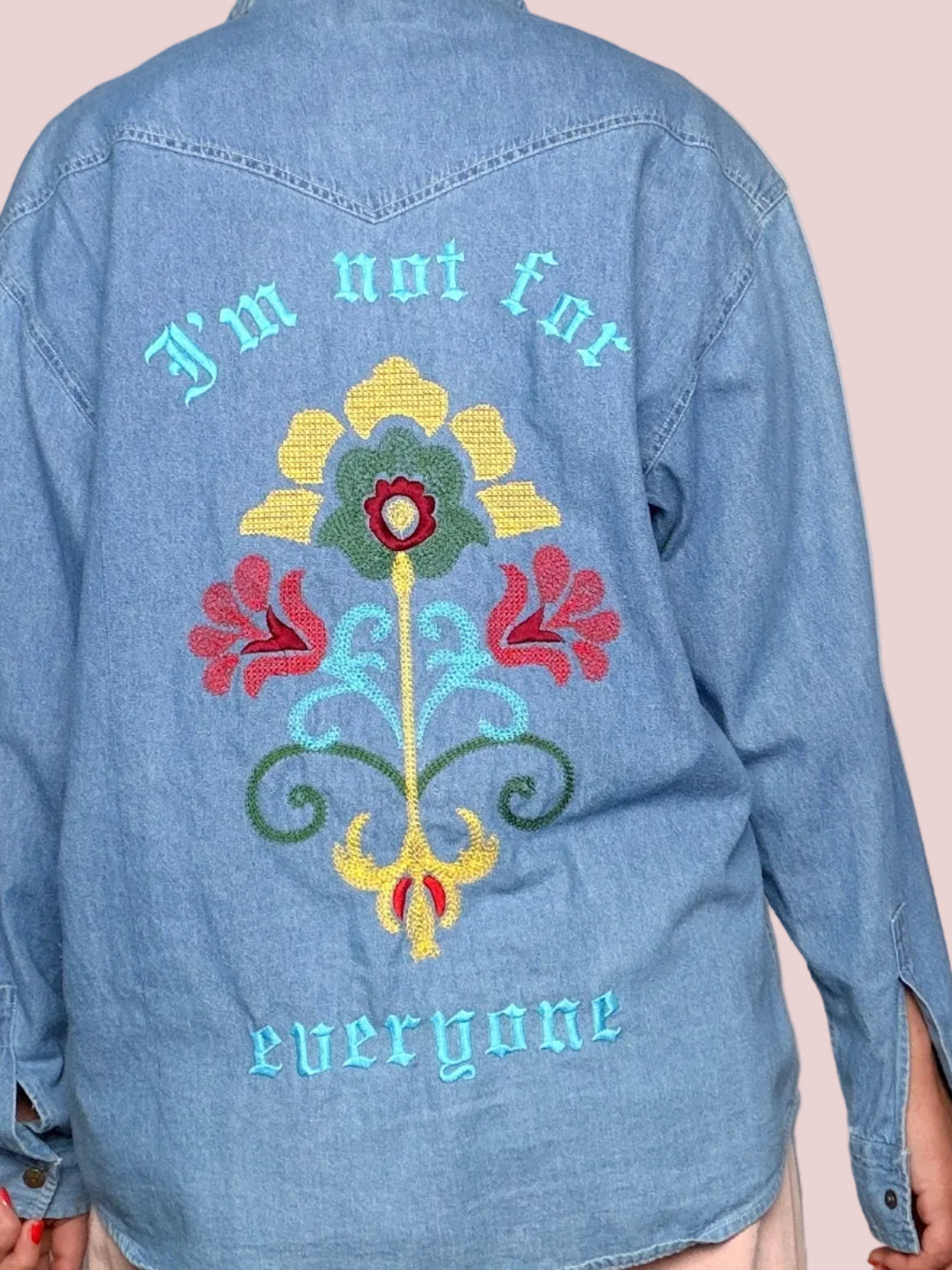 Camicia in Denim Ricamata – Spirito Libero Edition