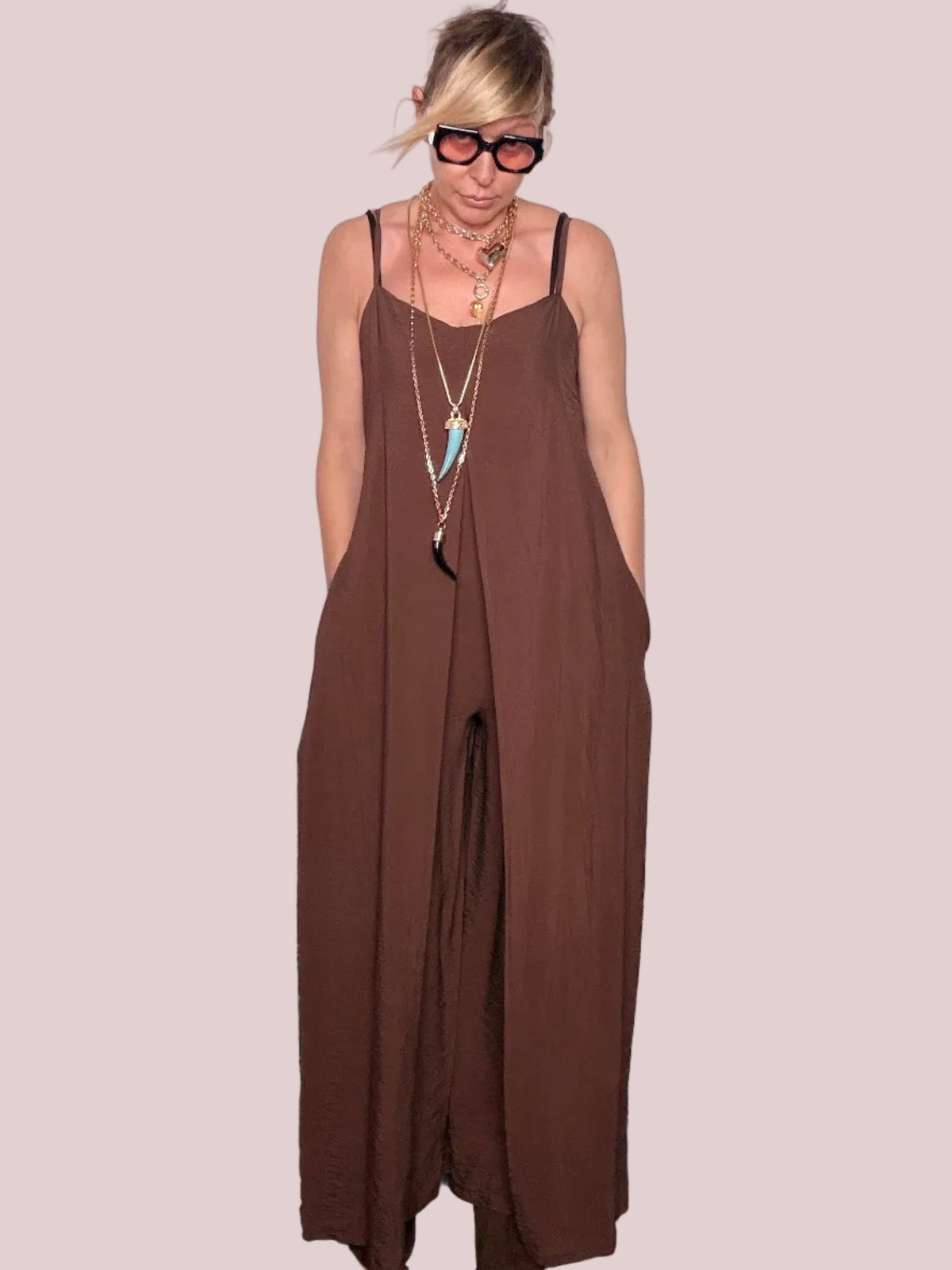 Tuta Spalline Regolabili Viscosa