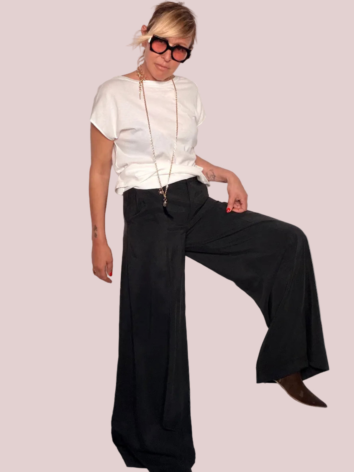 Pantalone Zampa Modal Fluido