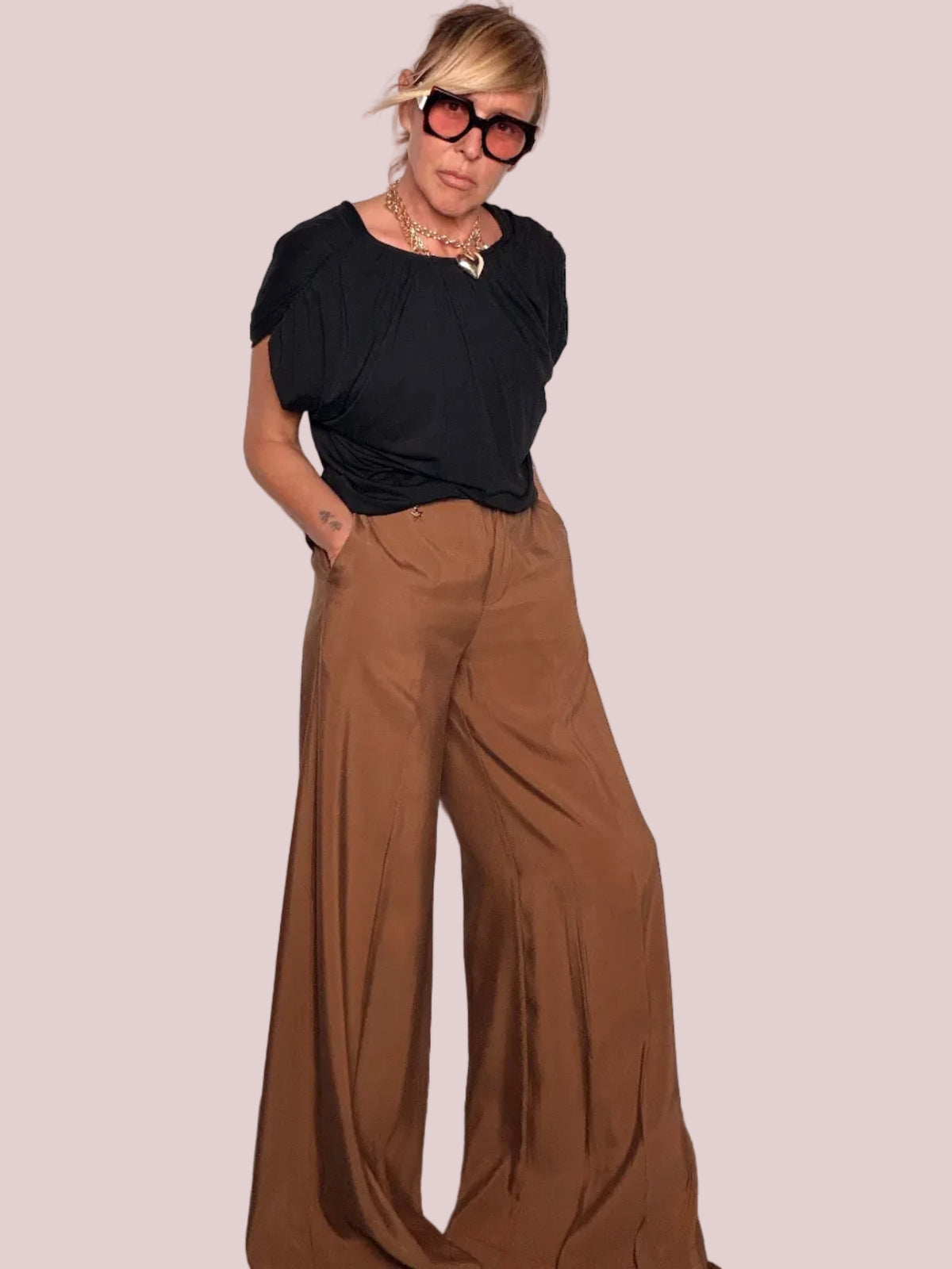 Pantalone Zampa Modal Fluido