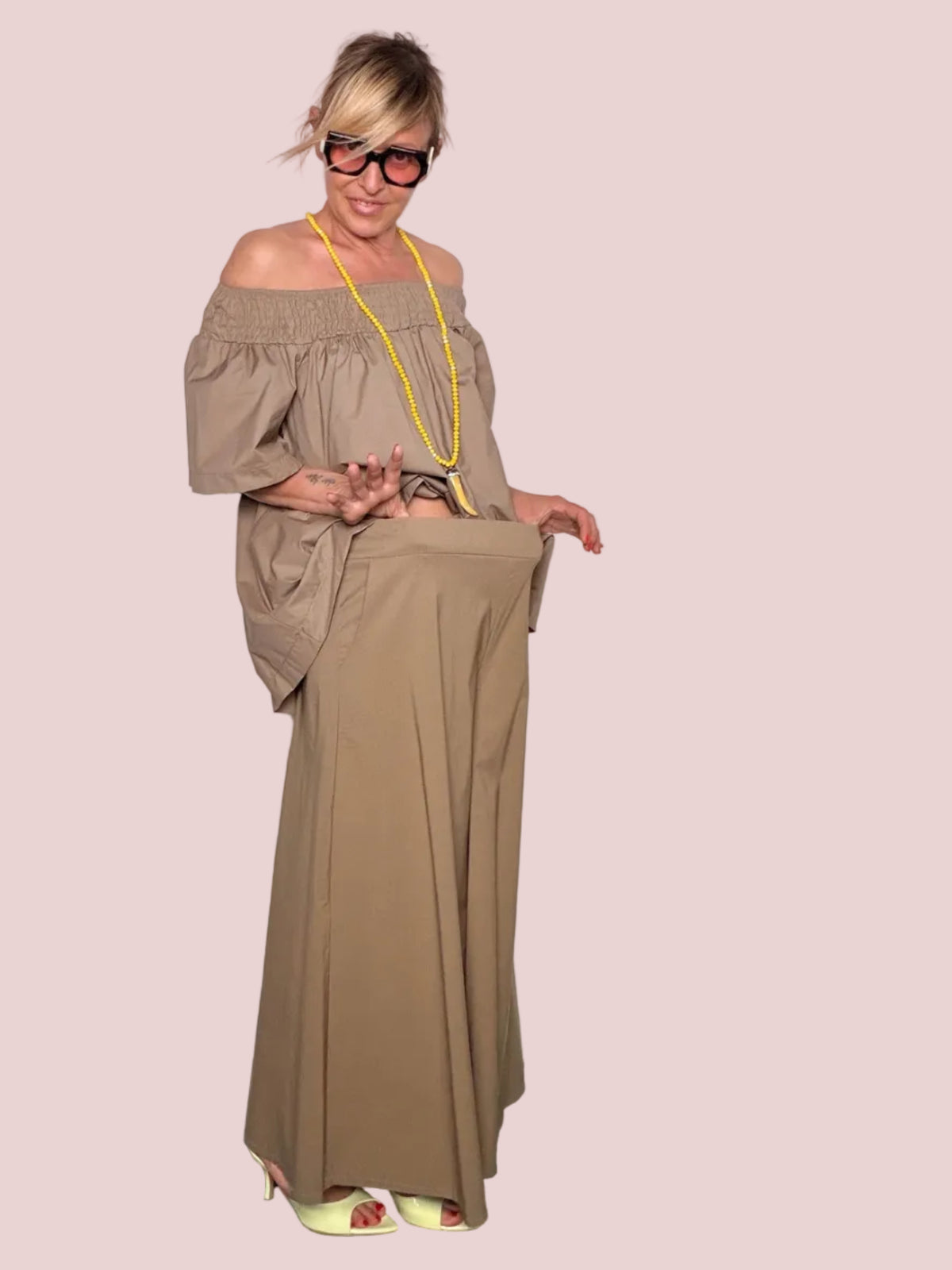 Pantagonna Oversize con Drappeggio