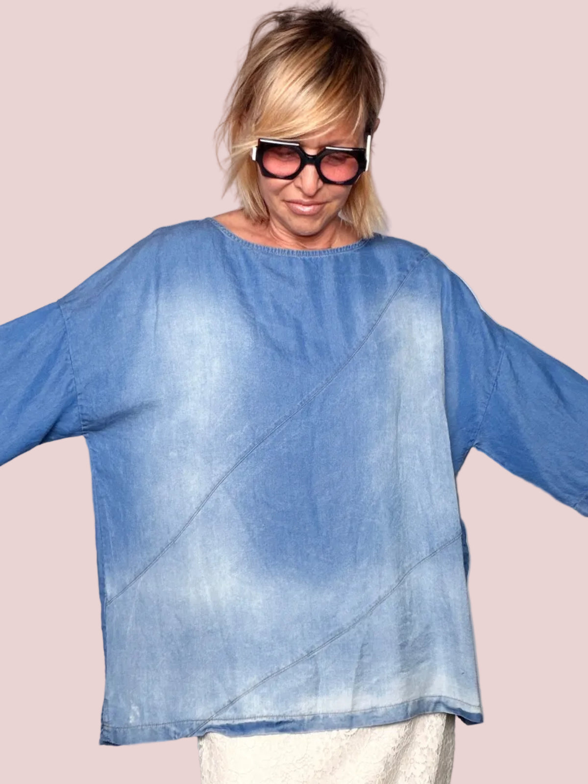 Casacca Tencel Denim Lavato