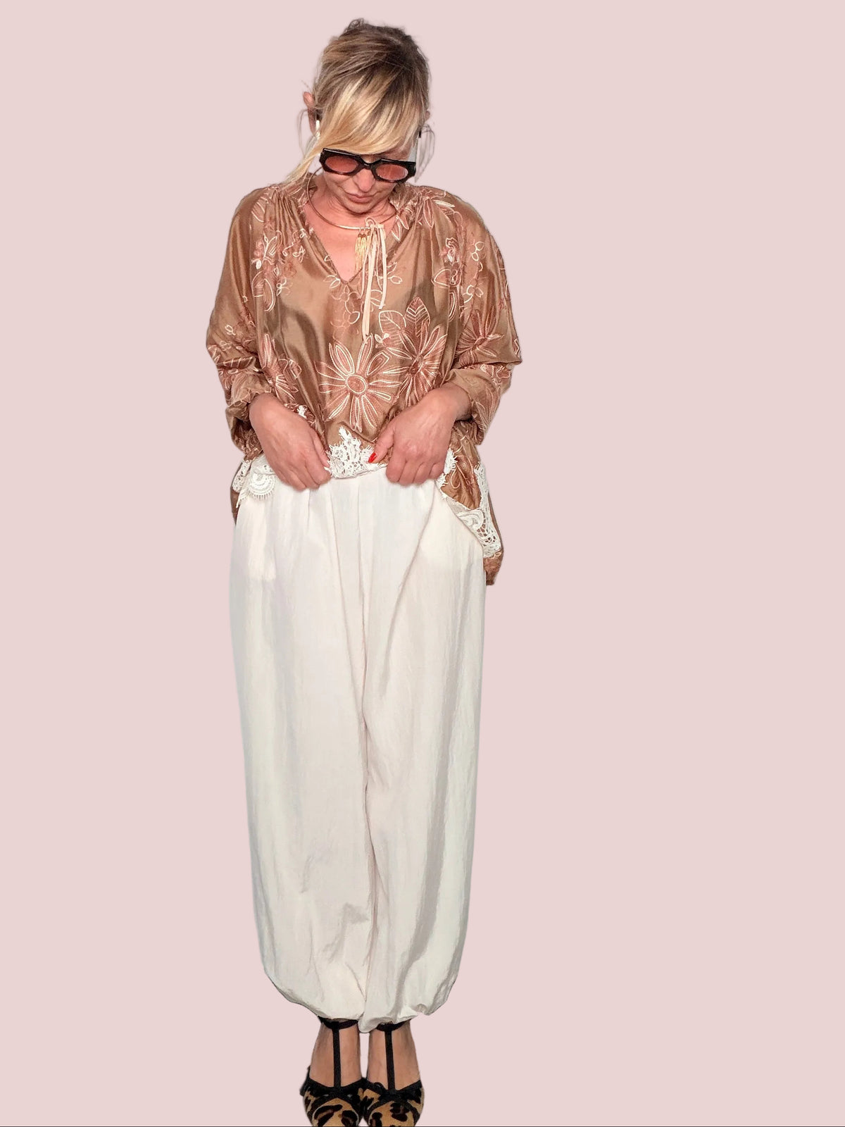 Pantalone Odalisca – Panna / Cioccolato