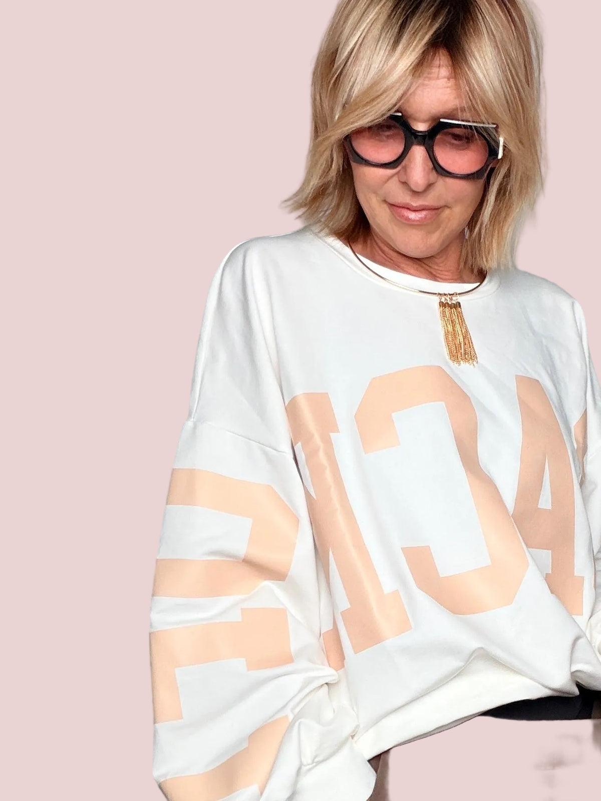 Felpa Oversize College Nappa