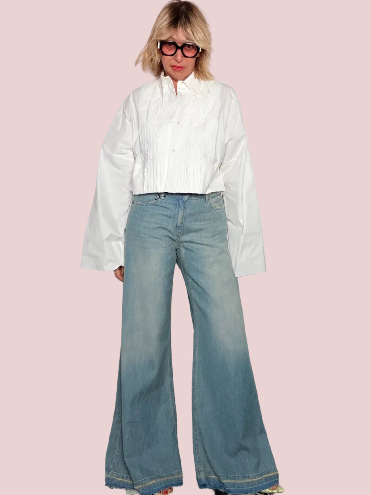 Jeans Wide Leg – Lavaggio Chiaro Vintage