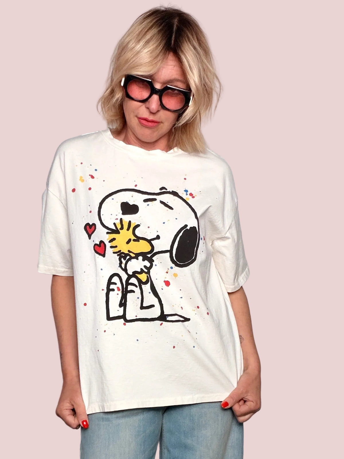 T-Shirt Snoopy & Woodstock – Paint Splash
