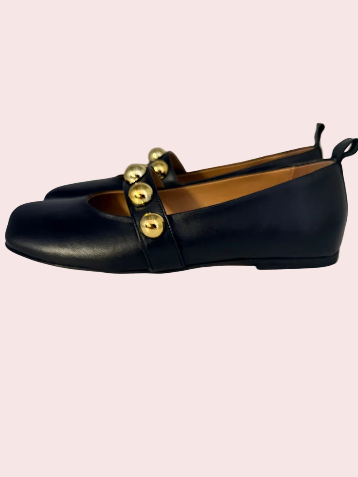 Ballerine in Pelle Chic con Dettaglio Gioiello