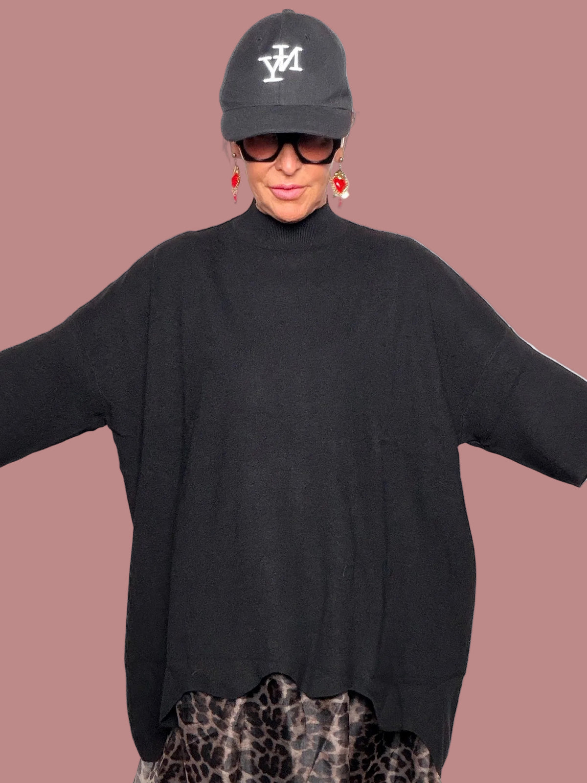 Maglia Mezzo Collo Pipistrello