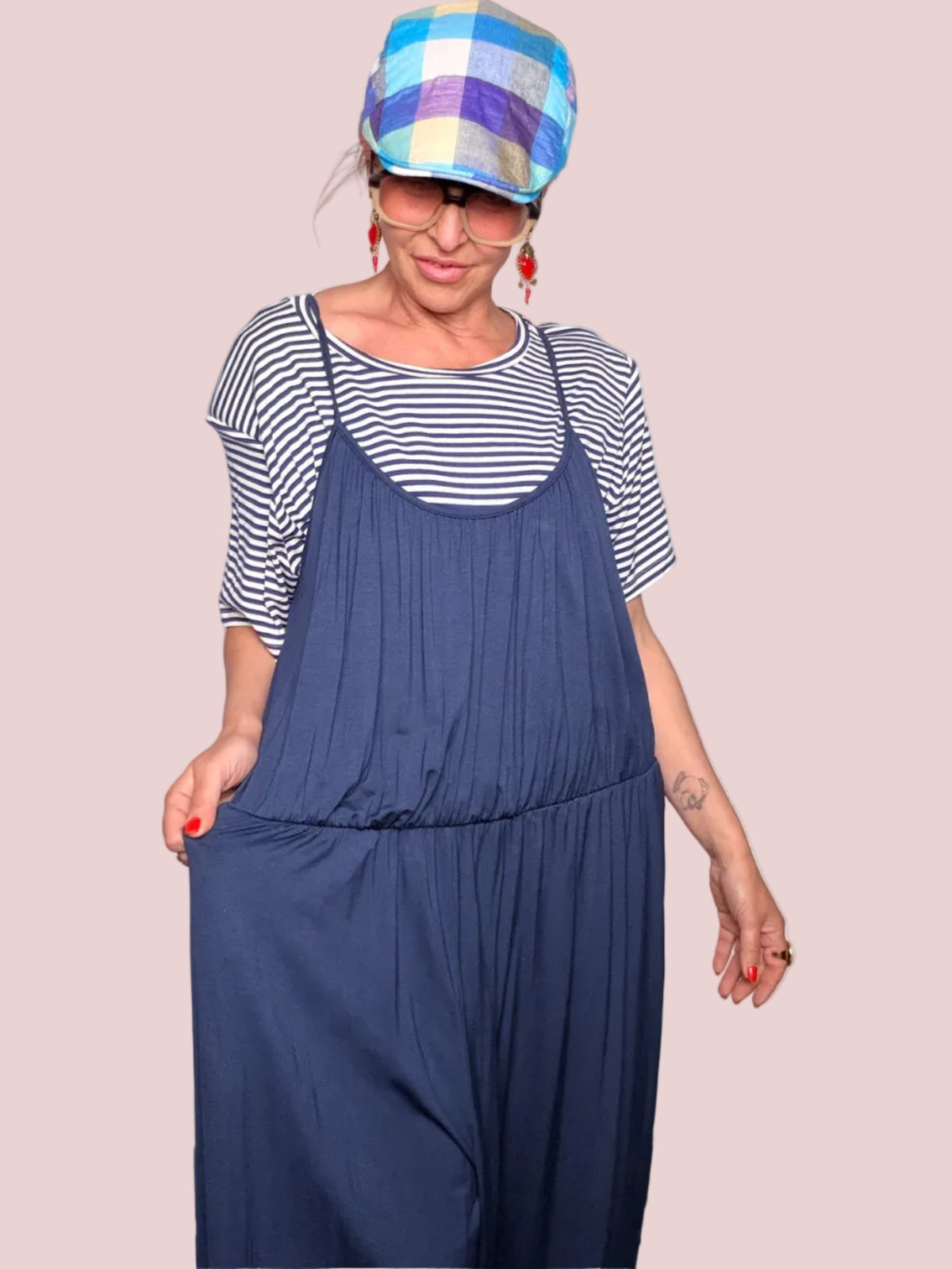 Tuta Jumpsuit Harem in Viscosa
