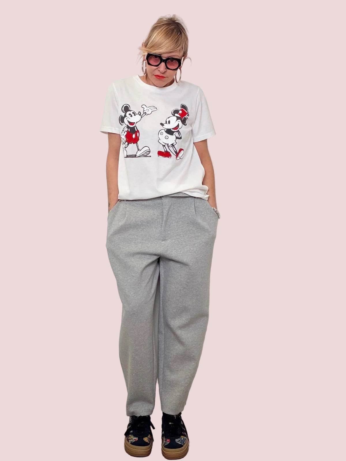 Pantalone in Felpa Sigaretta con Cintura “Comfy Chic”
