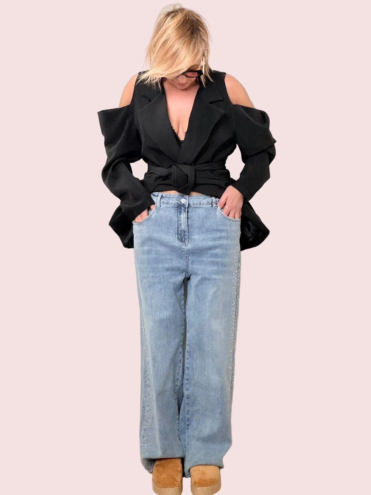 Jeans Over con Strass – Glam Relax