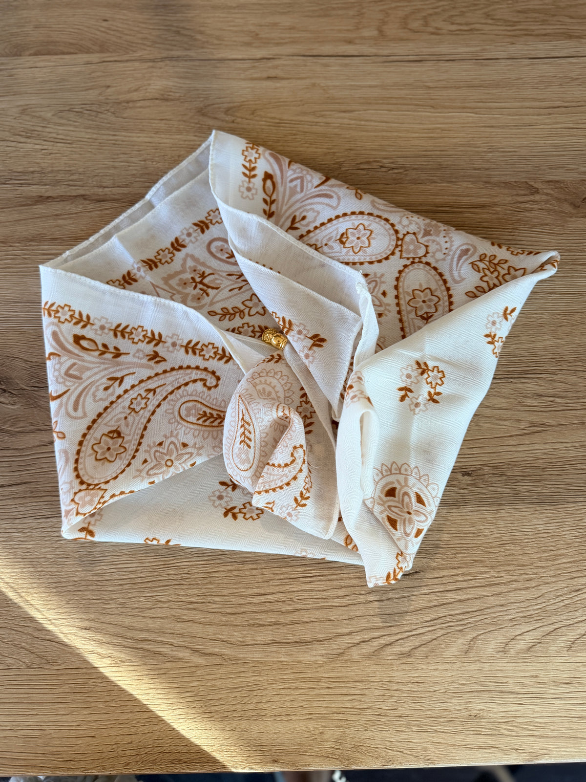 Foulard Paisley Avorio