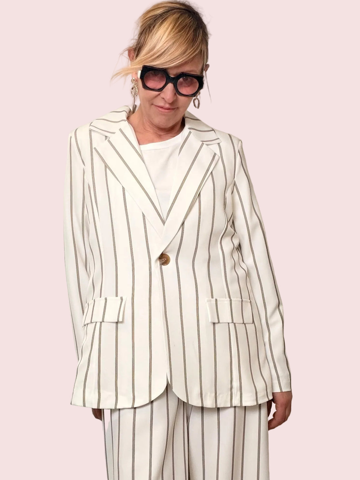 Giacca Gessata Chic