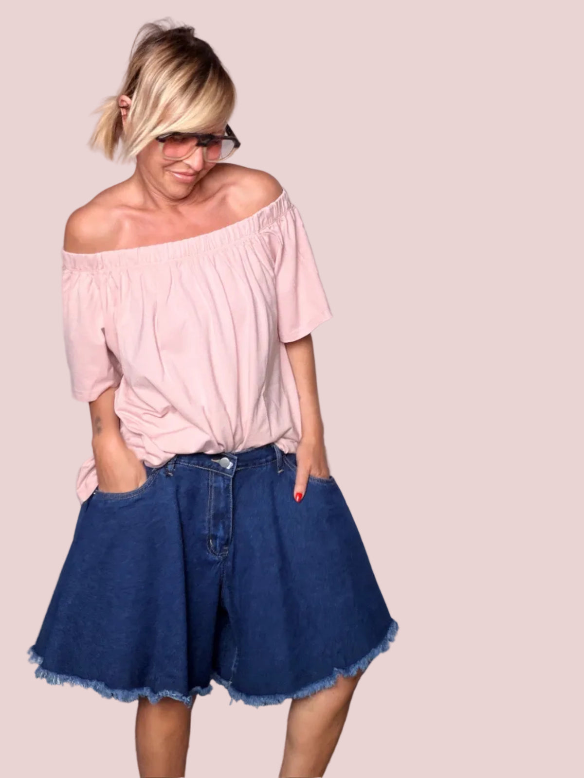 Short Farfalla Denim
