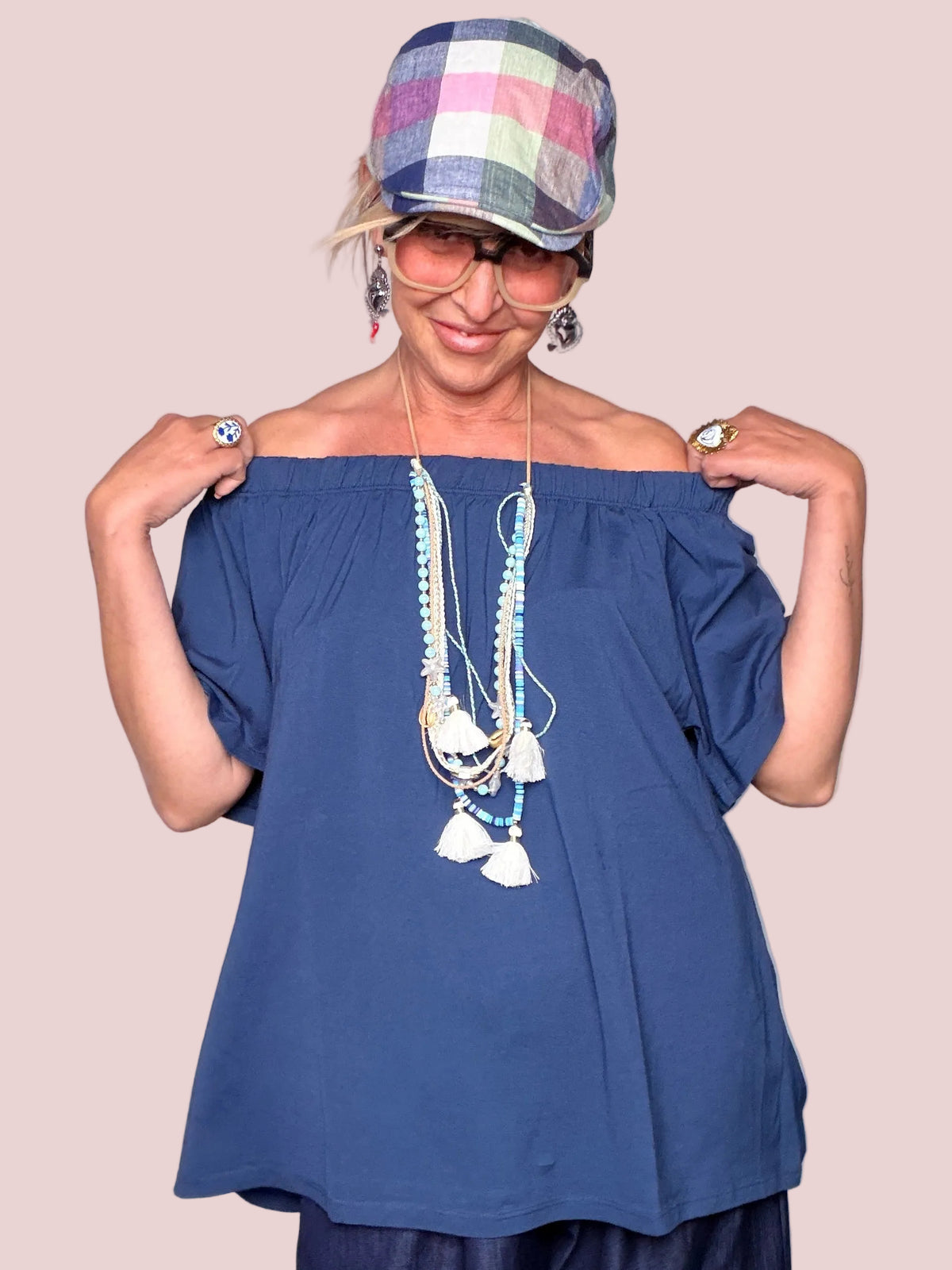 Top Off-Shoulder Oversize in Chiffon