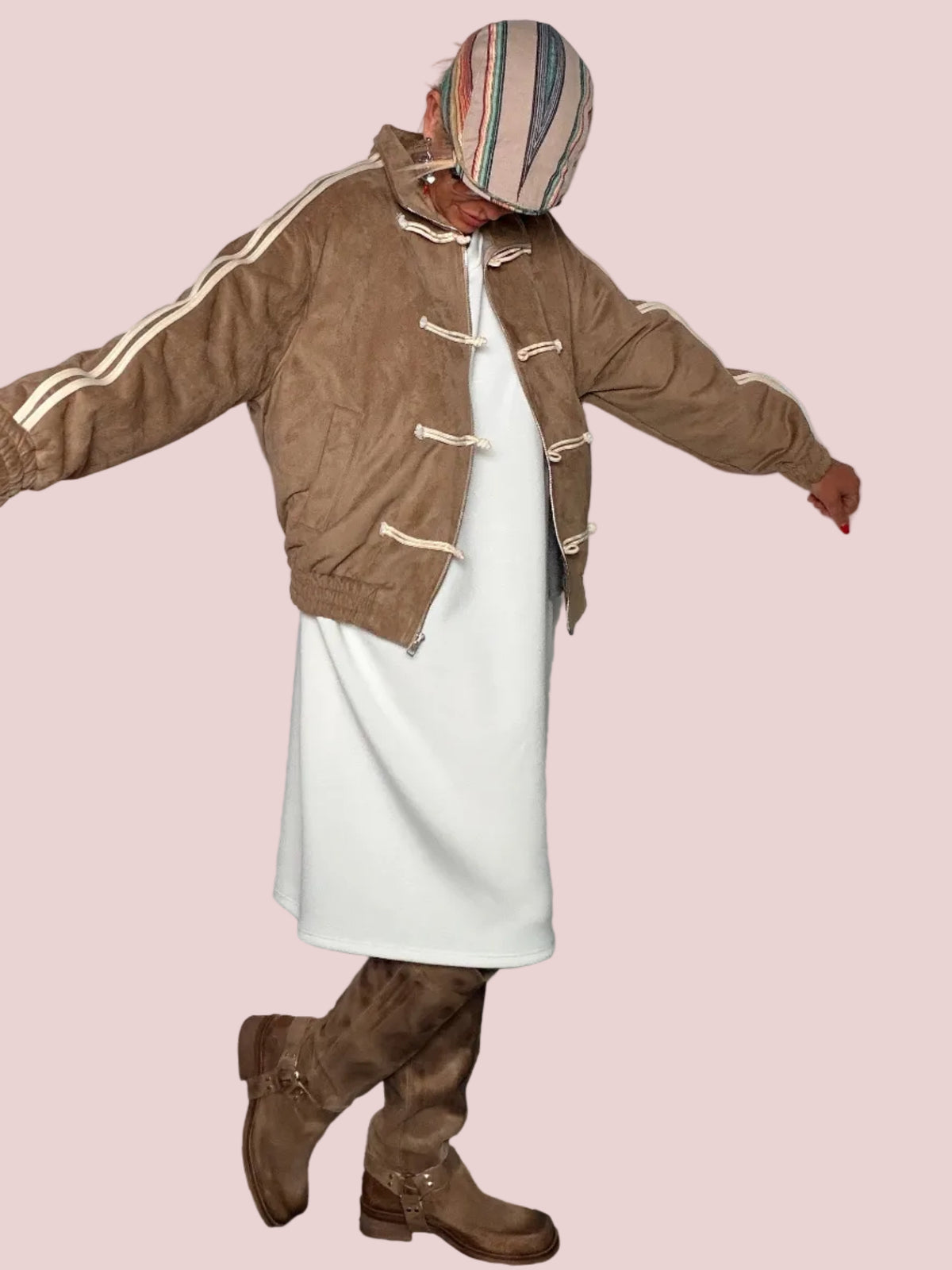 Bomber Scamosciato Urban Chic