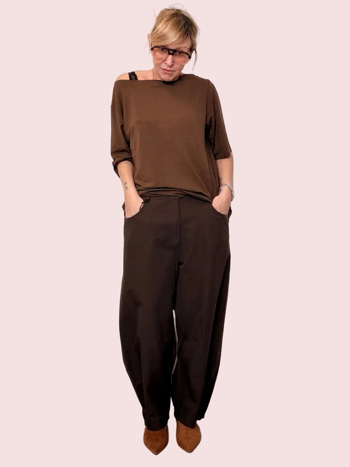 Pantalone uovo over