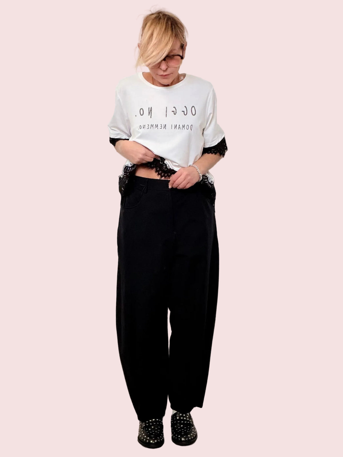 Pantalone uovo over