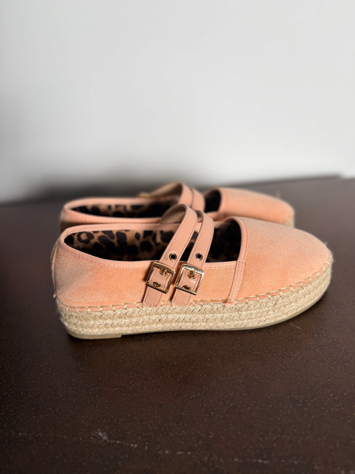 Espadrillas Platform Mary Jane Doppia Fibbia