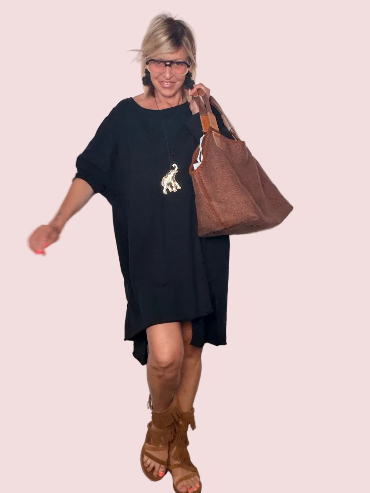 Maxi Felpa Abito Oversize