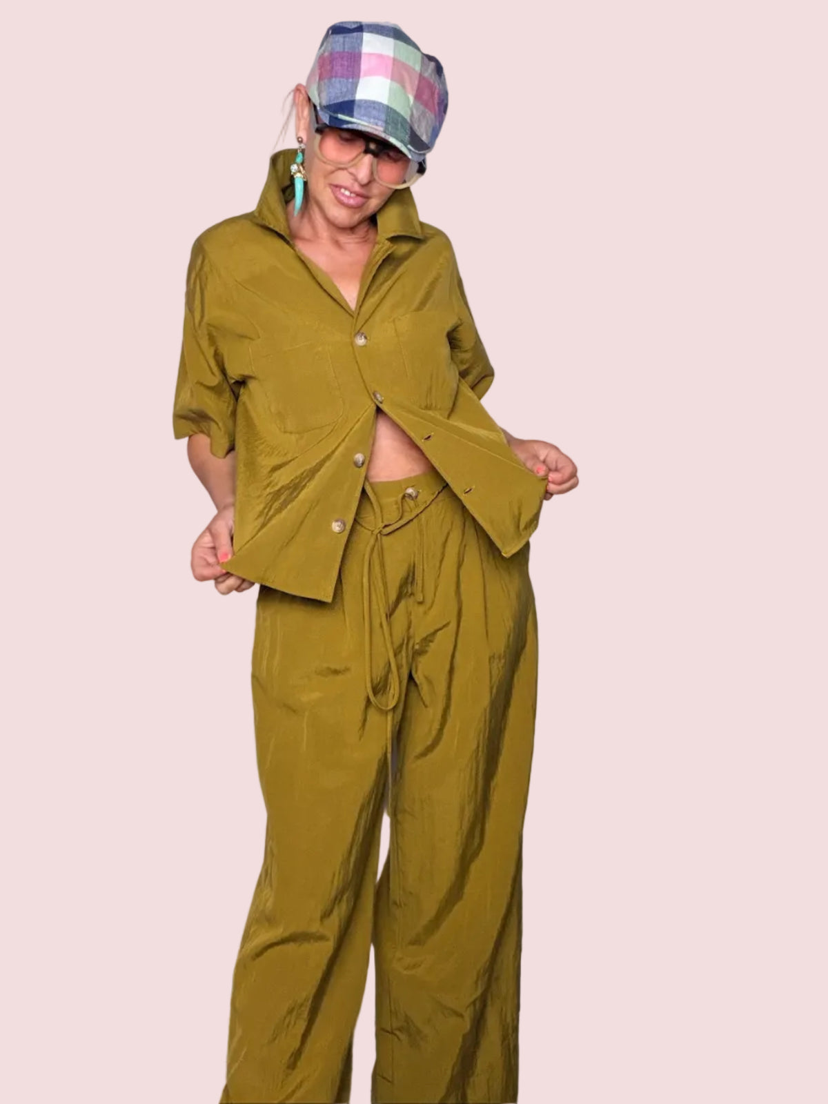 Tuta Intera Camicia & Pantalone Wide Leg