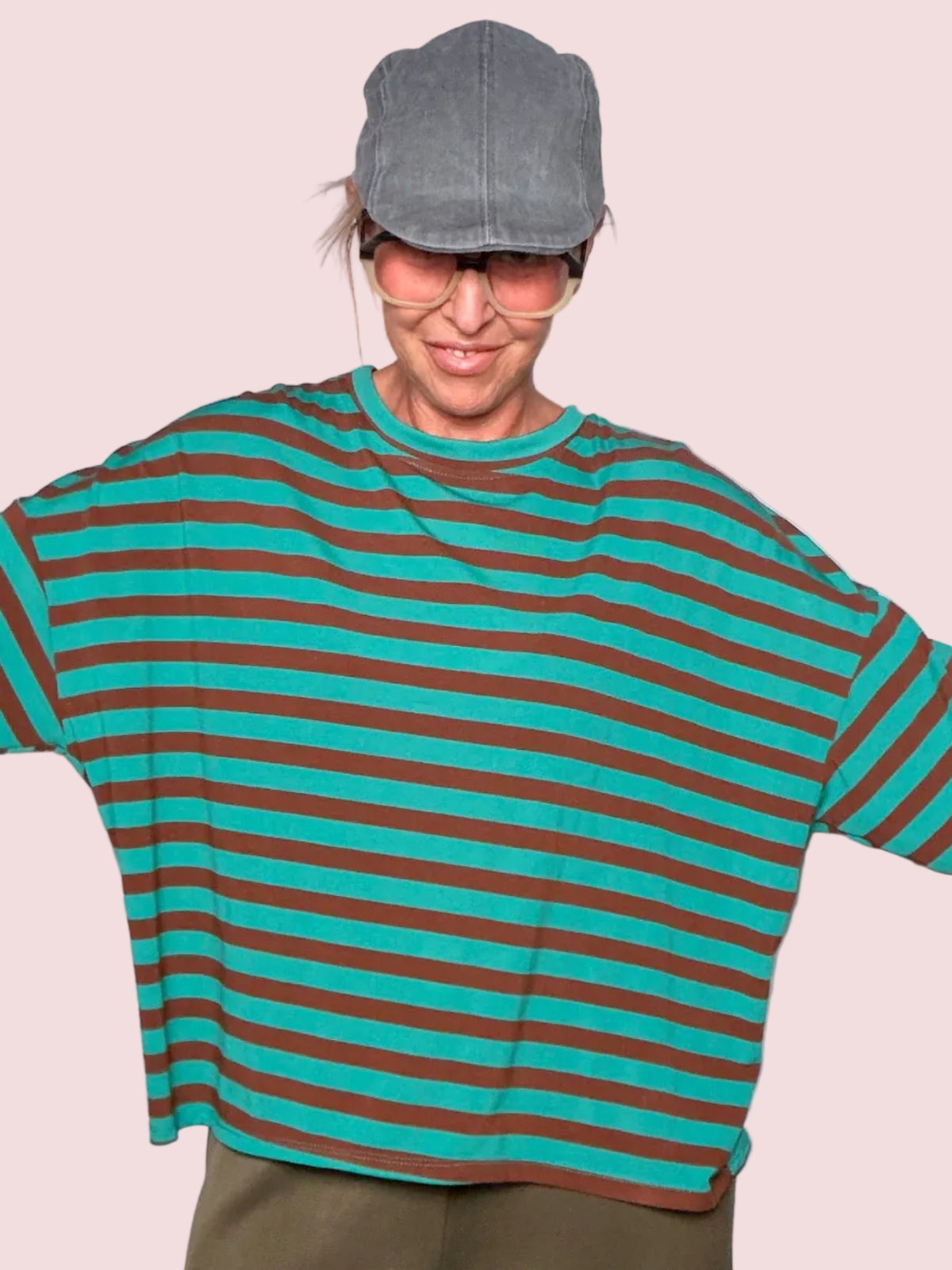 Maglia Oversize Righe Bicolor Modal