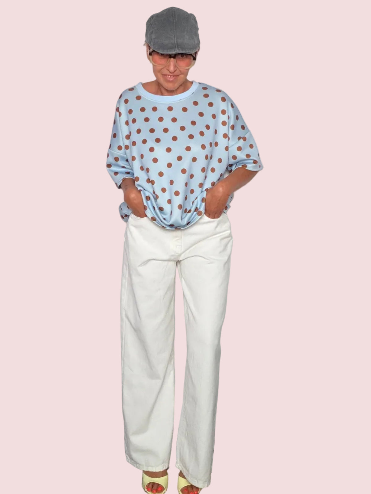 Jeans Straight Leg – Avorio/Bianco Sporco