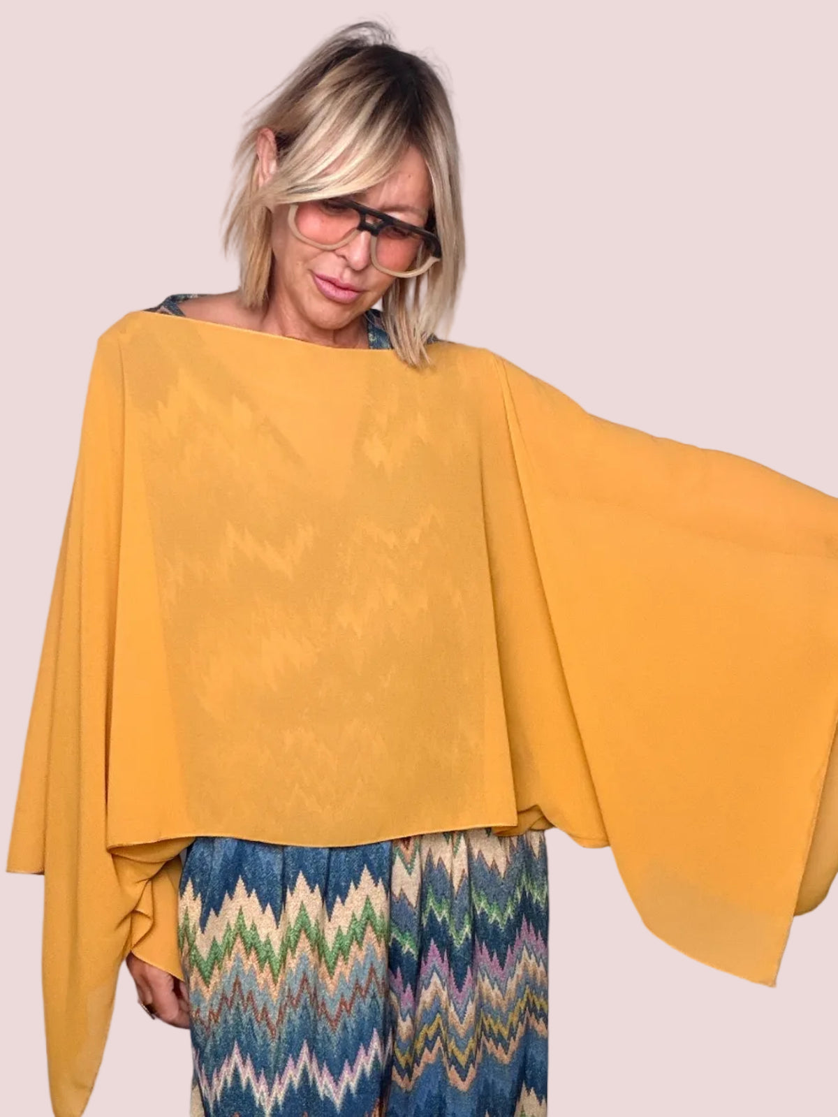 Top Kimono Giallo Ocra