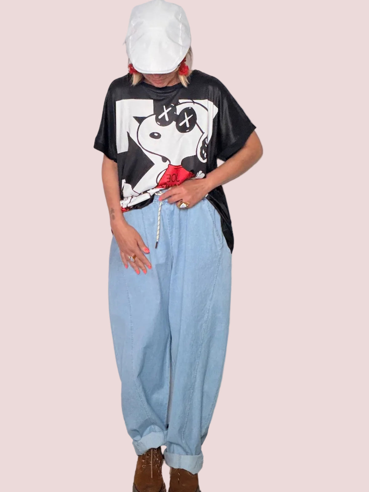 Jeans Baggy Chambray Celeste
