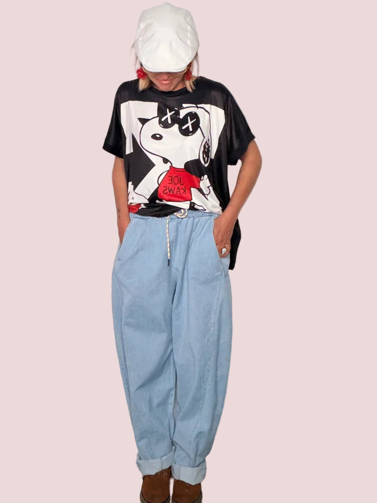 Jeans Baggy Chambray Celeste