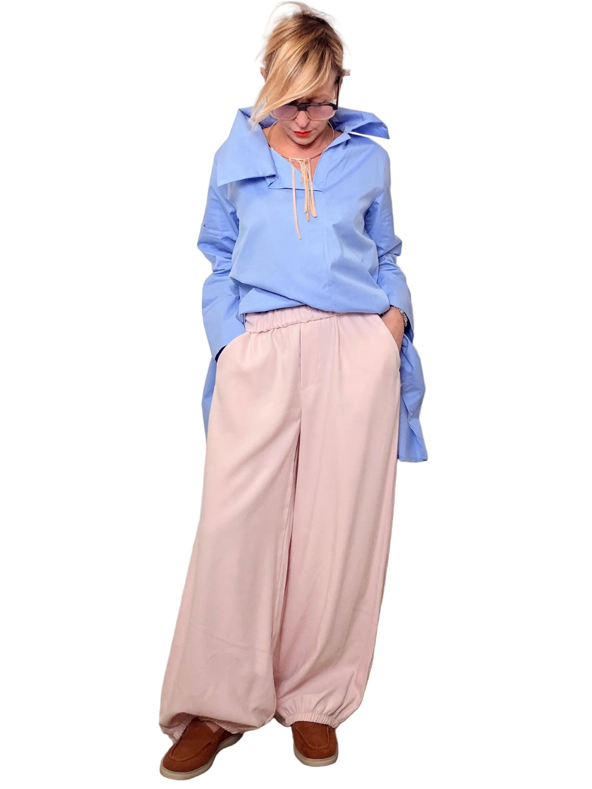 Pantalone Over in Cupro Modal – Morbidezza allo stato puro