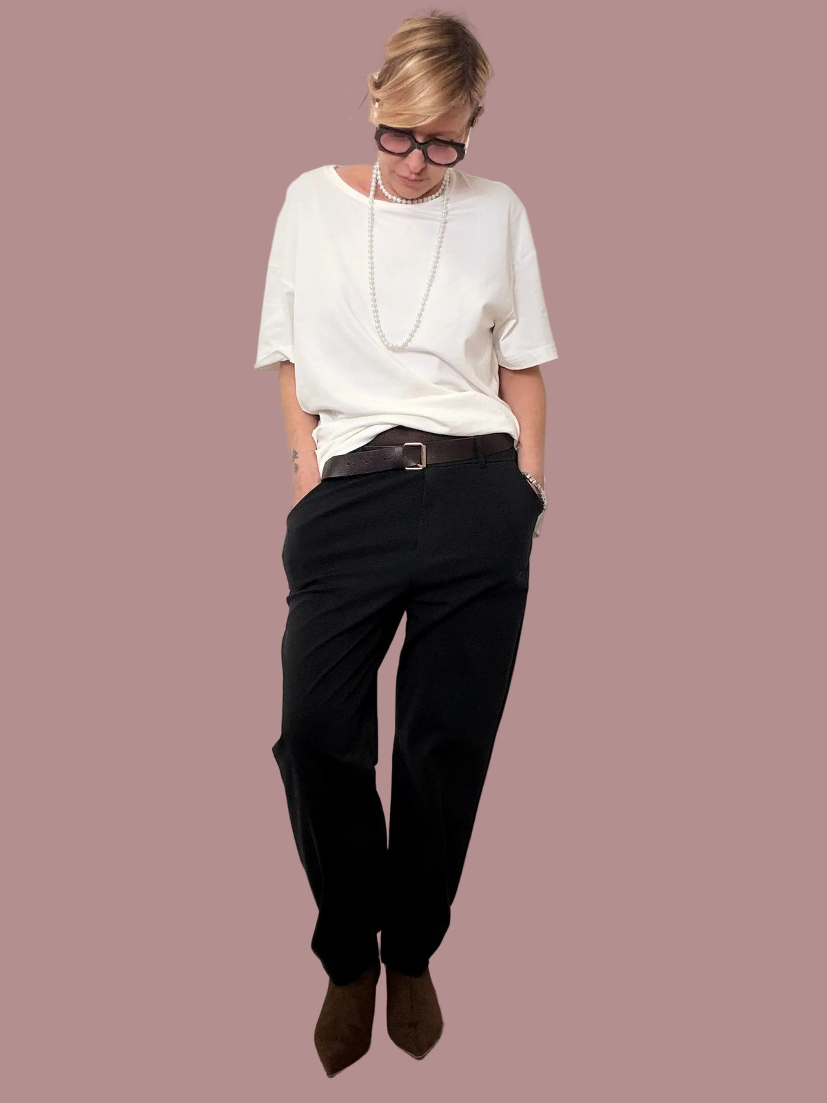 PANTALONE SIGARETTA IN PUNTO MILANO