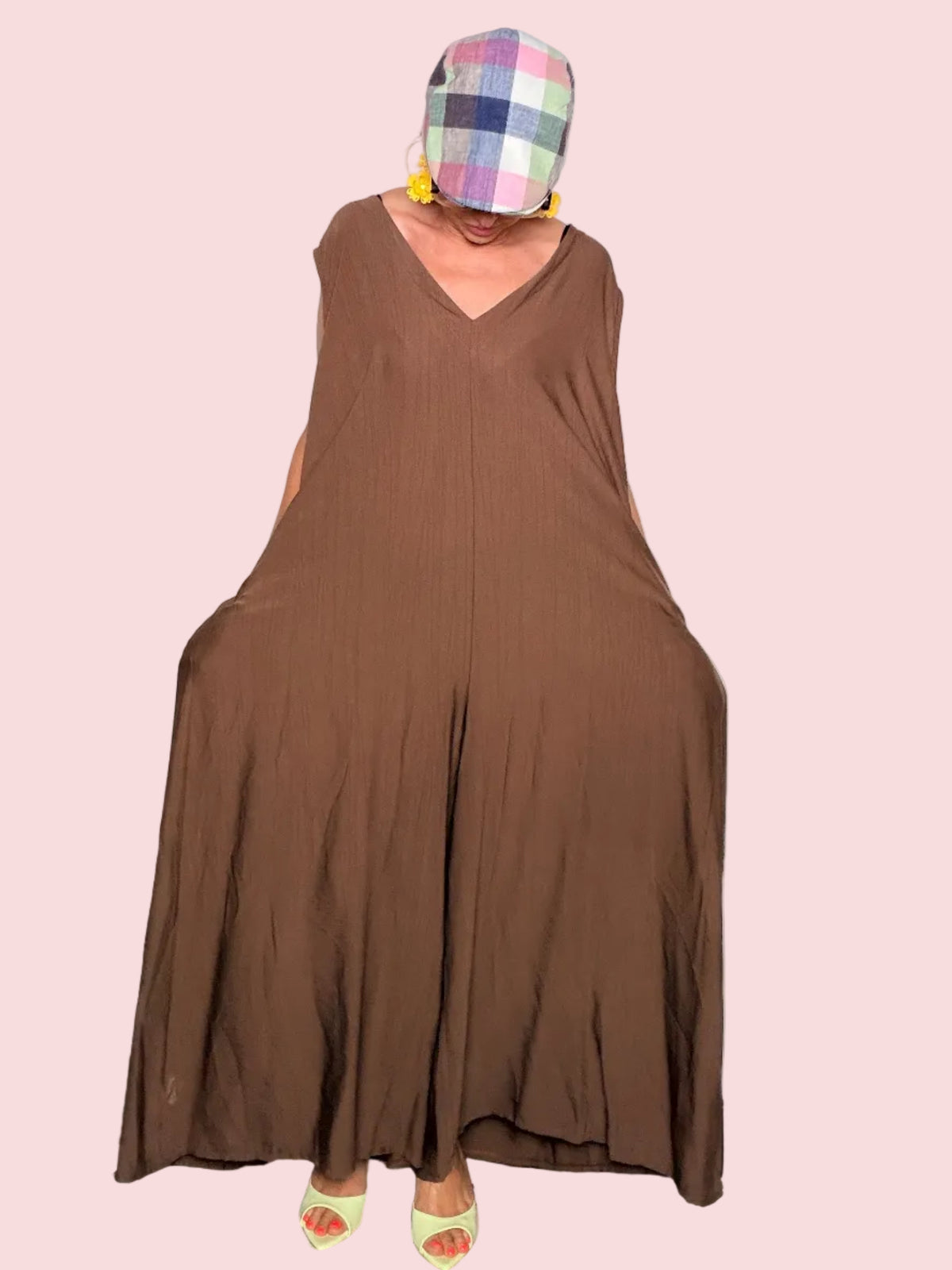 Tuta Jumpsuit con Drappeggio Posteriore