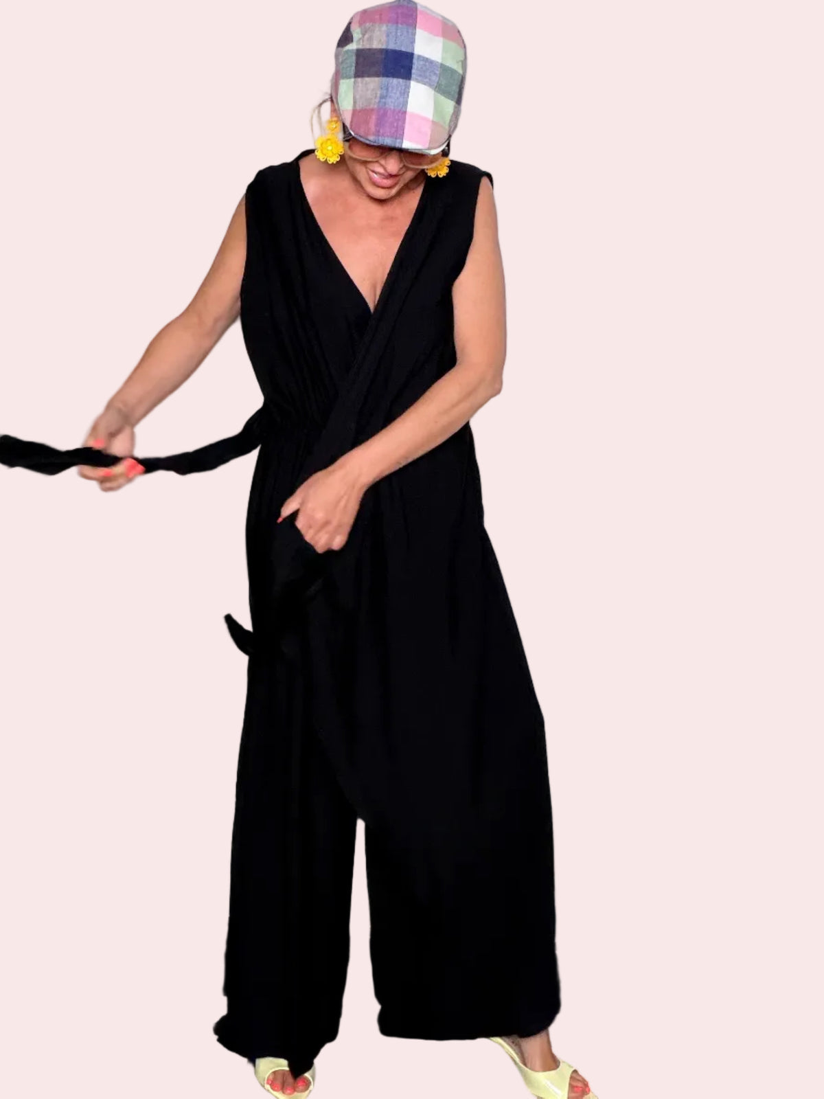 Tuta Jumpsuit con Nodo Frontale