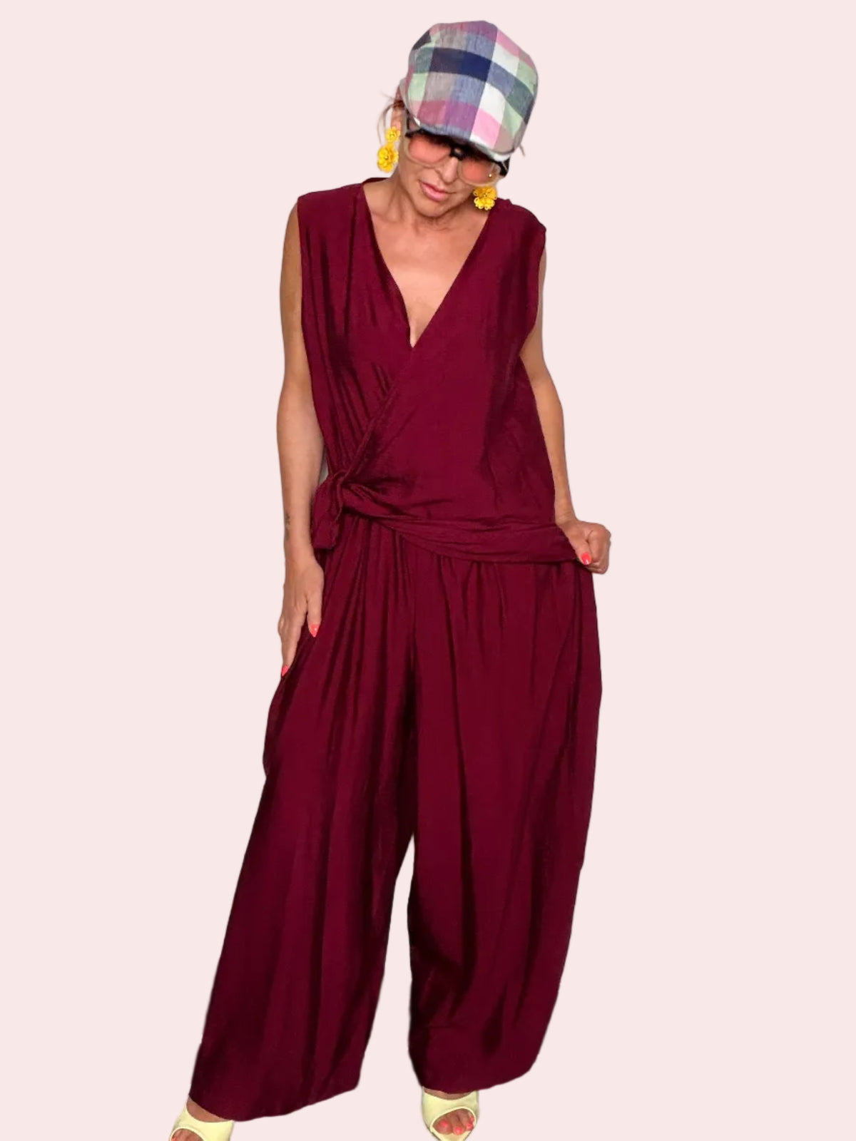 Tuta Jumpsuit con Nodo Frontale