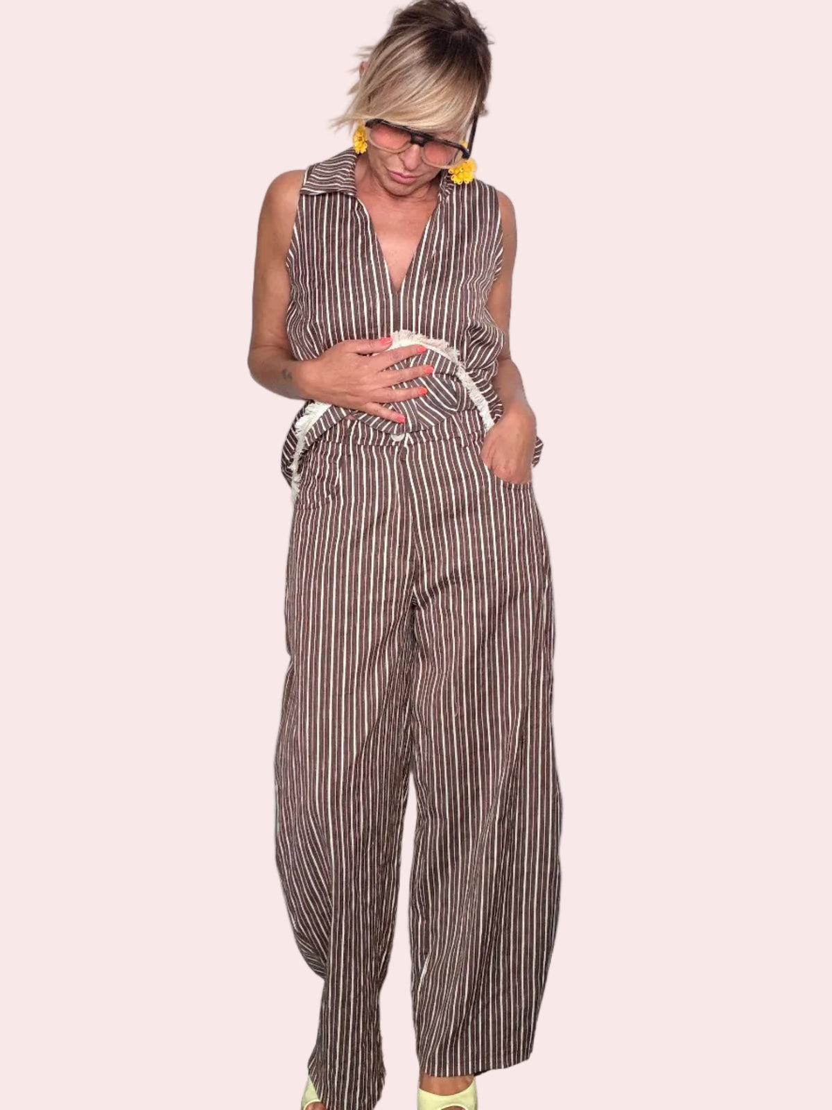 Pantalone Palazzo a Righe