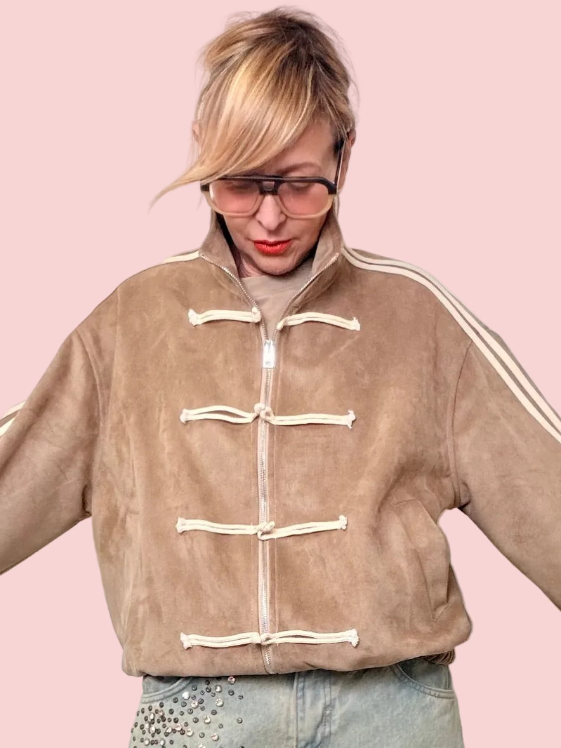 Bomber Scamosciato Urban Chic