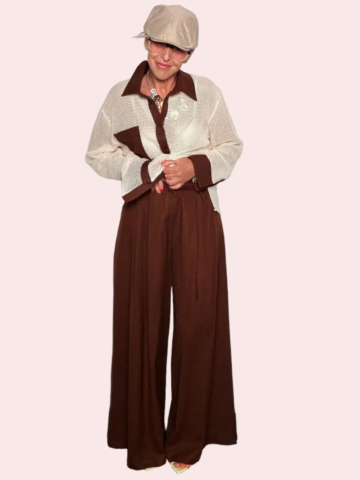 Pantalone palazzo wide leg