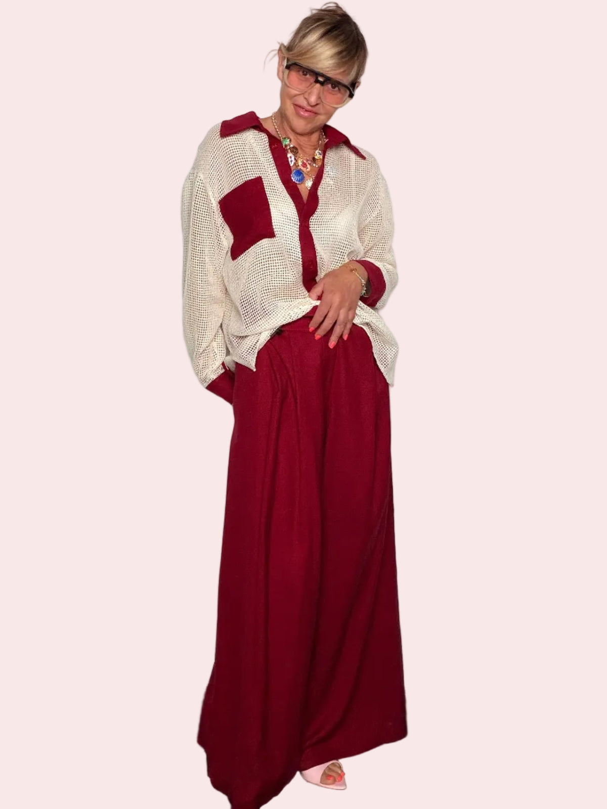 Pantalone palazzo wide leg