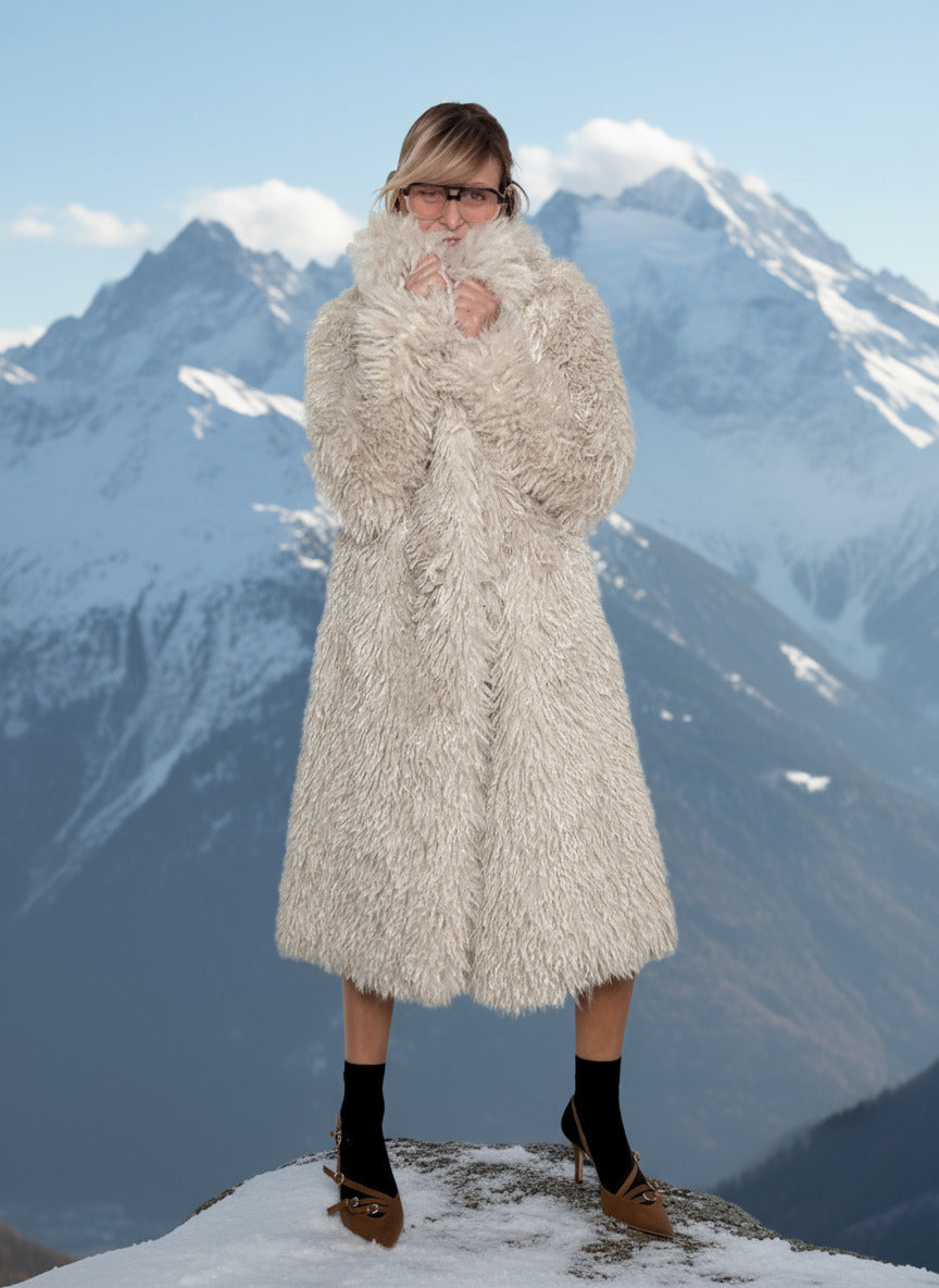 FEMALE - Pellicciotto Cozy Queen CA87021/ BURRO FEMALE