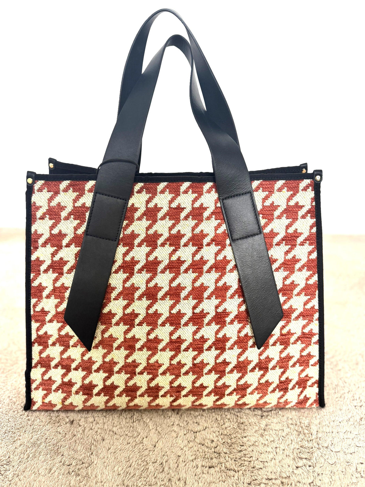 B - FLORENCE - Borsa shopper donna con pochette coordinata elegante, capiente e super trend SHOP/ PDP RED B.Florence