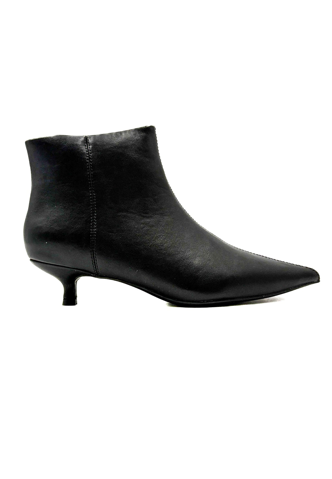 STIVALETTO NERO A PUNTA CON TACCO BASSO 2382-2/ NERO FEMALE
