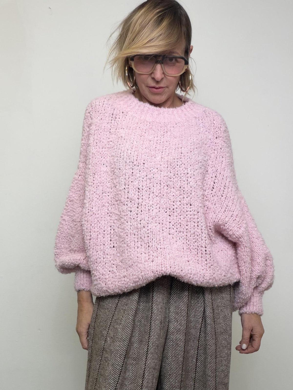 FEMALE - Maglia Chunky Cocoon la maxi morbidezza che ti avvolge 3001/ ROSA FEMALE