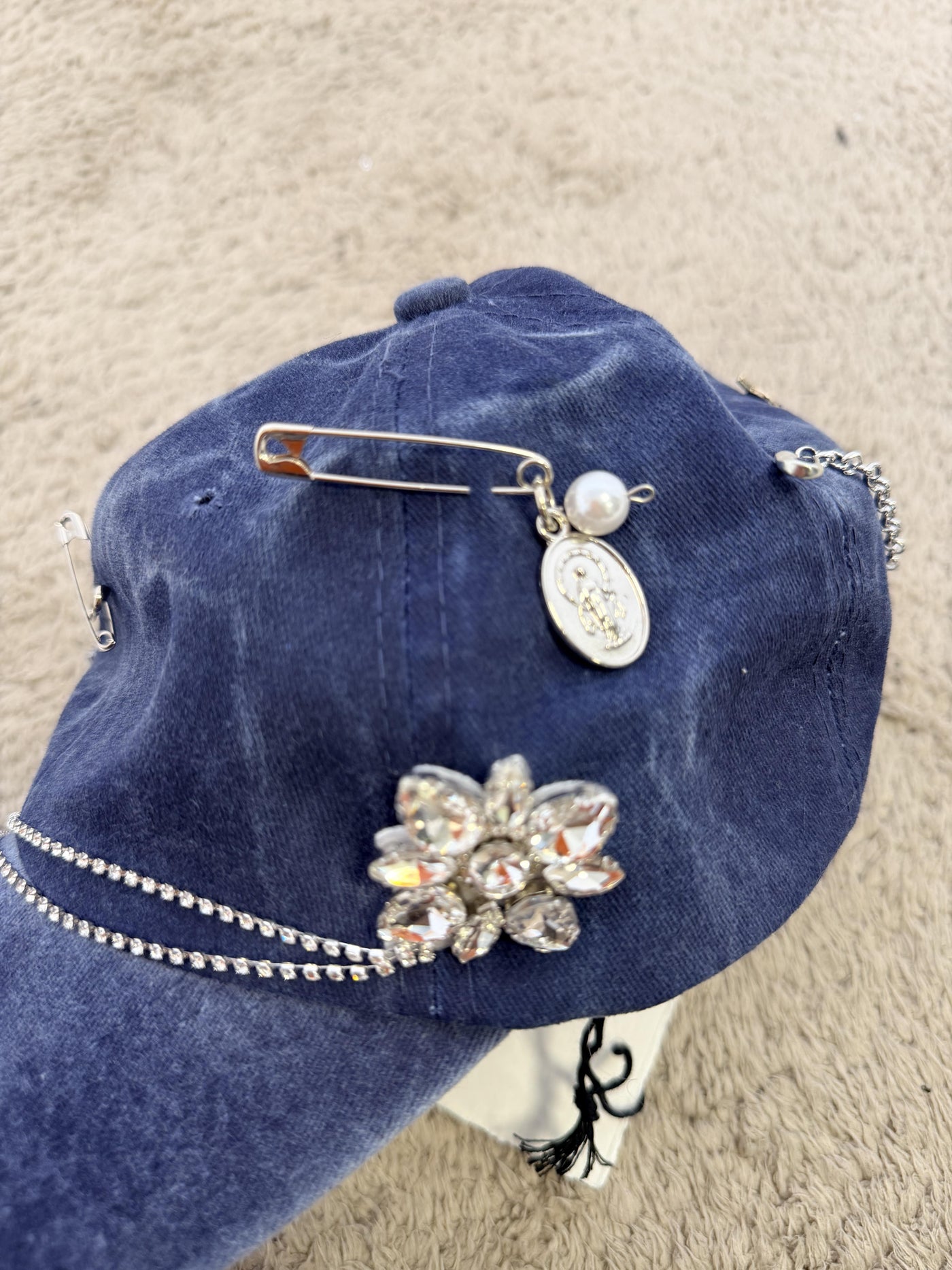 PHILIA LOFT - CAPPELLO GLAM DENIM V01A0482/ BLU PHILIA LOFT