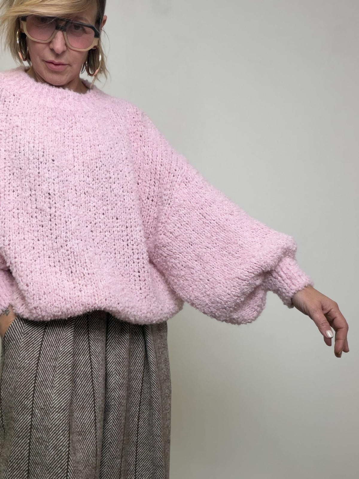 FEMALE - Maglia Chunky Cocoon la maxi morbidezza che ti avvolge 3001/ ROSA FEMALE