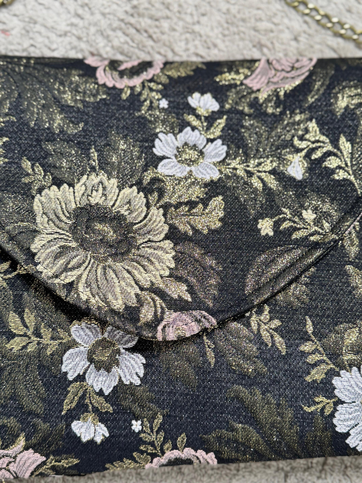 SUSY MIX- Borsa donna a tracolla in tessuto floreale Piccola, elegante, indimenticabile NERO 524B25/ NERO SUSY MIX