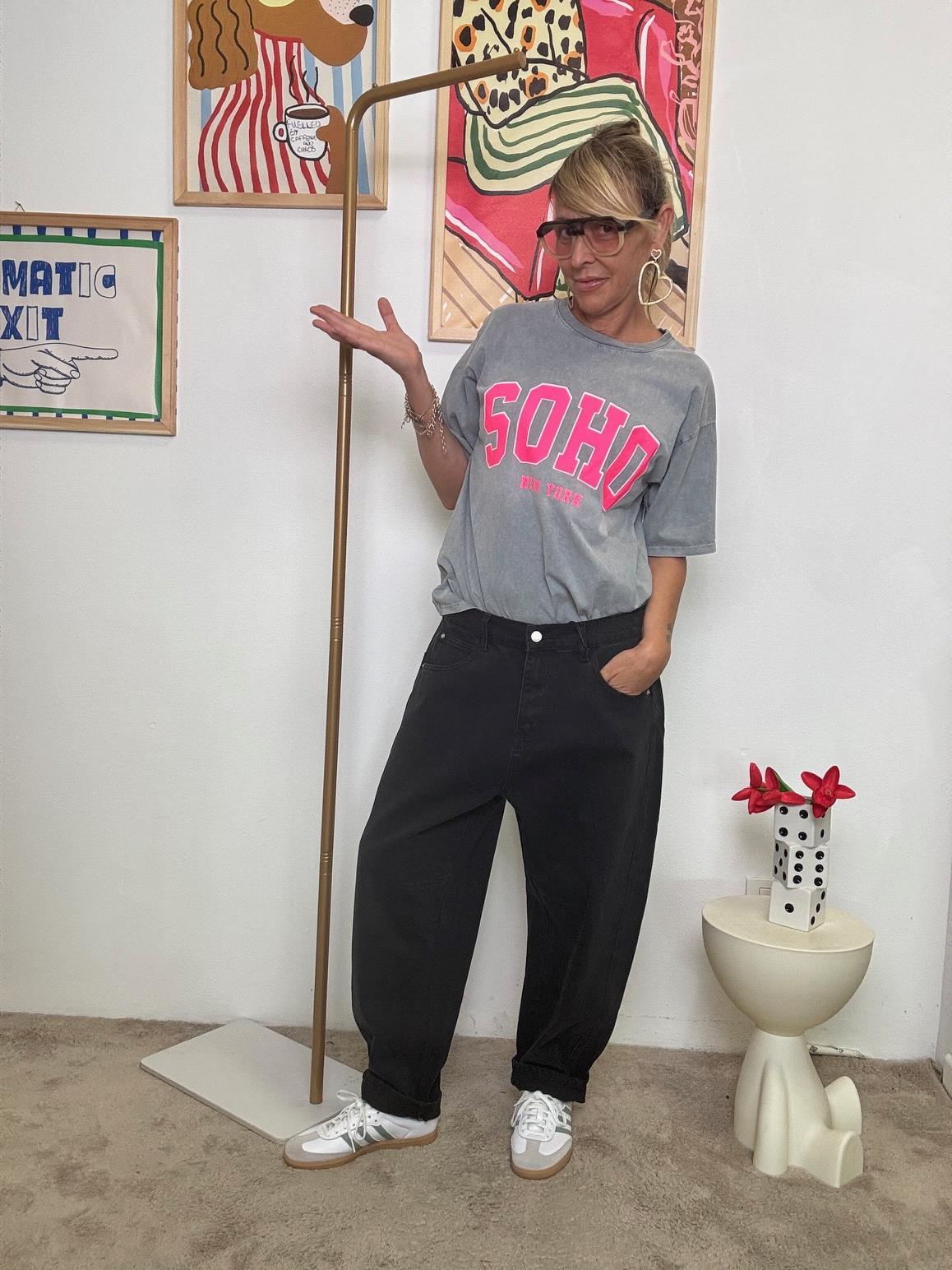 SUSY STAR - Jeans "Baggy Blackout" STYW010/ NERO SUSY STAR