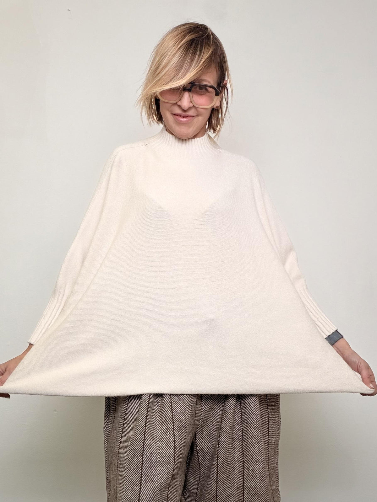 FEMALE - MAGLIA OVER KMABAMEZ/ LATTE FEMALE