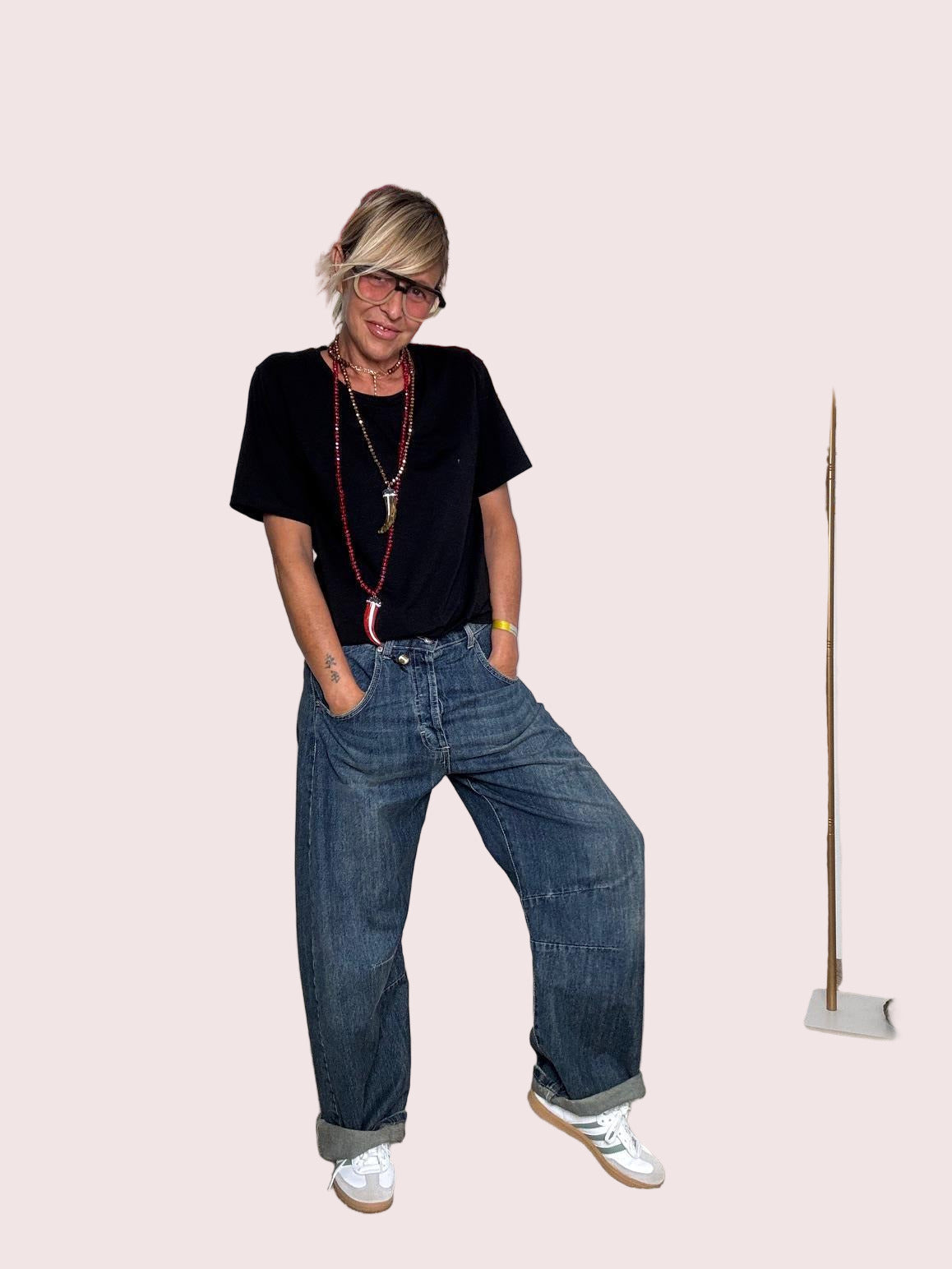 SOUVENIR - jeans Relax & Rollover Comodi, dritti al punto (ma con stile) C38S0024/ JEANS SOUVENIR