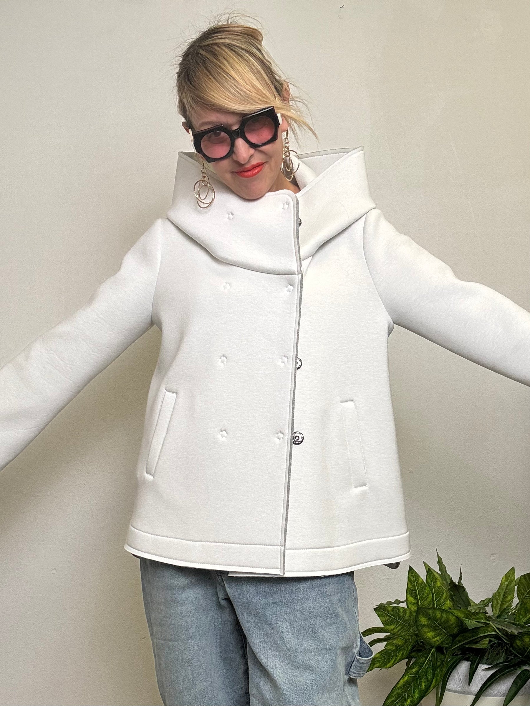 Giacca over in neoprene